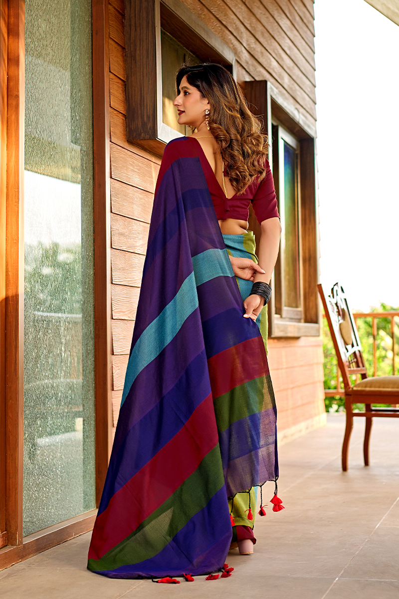 Nritya Rang Pure Handloom Cotton Saree