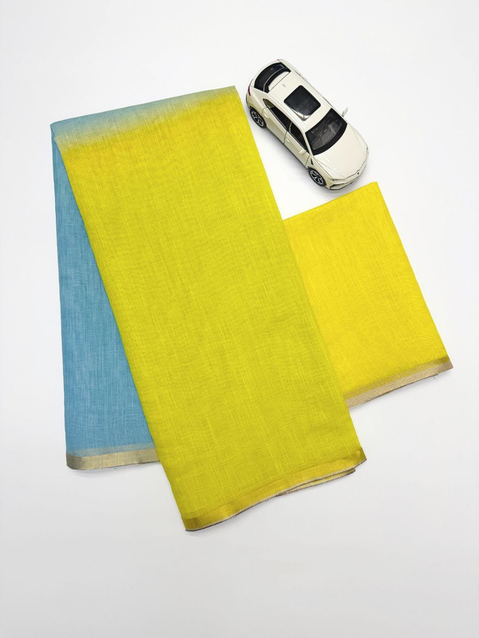Premum Look Soft Linen Cotton Floral Print Saree
