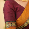 Marron Narayanpet Cotton Saree