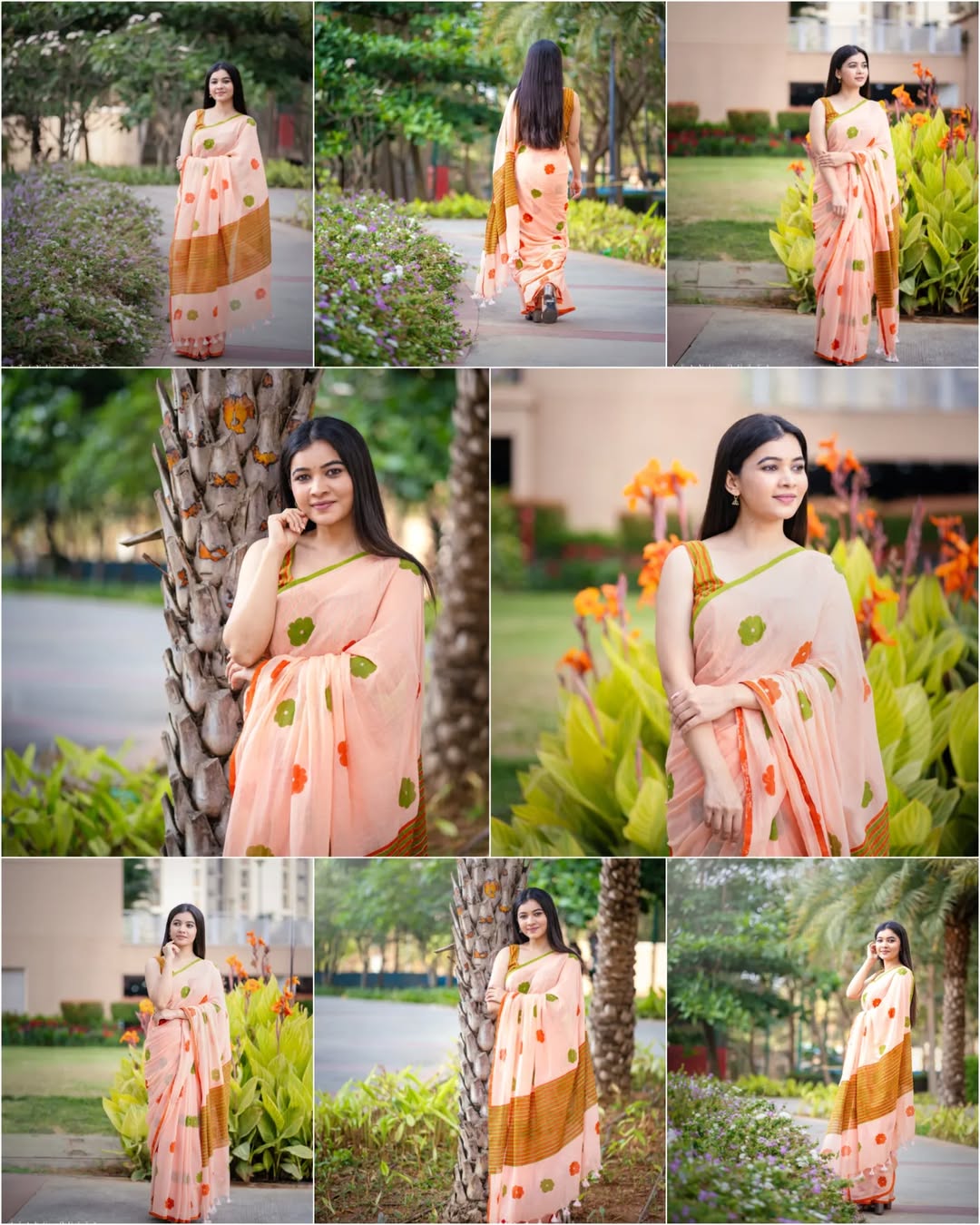 Pink Daily Wear Cotton Linen Saree