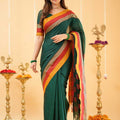 Dark Green Narayanpet Cotton Saree