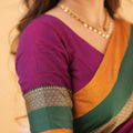 Purple Narayanpet Cotton Saree