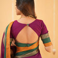 Purple Narayanpet Cotton Saree