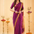 Pink Narayanpet Cotton Saree