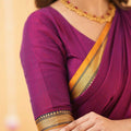 Pink Narayanpet Cotton Saree