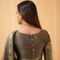 Charcoal Grey  Narayanpet Cotton Saree