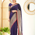 Deep Purple  Narayanpet Cotton Saree