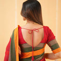 Red Narayanpet Cotton Saree