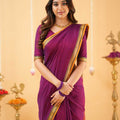 Pink Narayanpet Cotton Saree