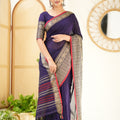 Deep Purple  Narayanpet Cotton Saree