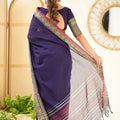 Deep Purple  Narayanpet Cotton Saree