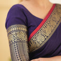 Deep Purple  Narayanpet Cotton Saree