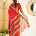 Red Color Narayanpet Cotton Saree