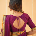 Pink Narayanpet Cotton Saree