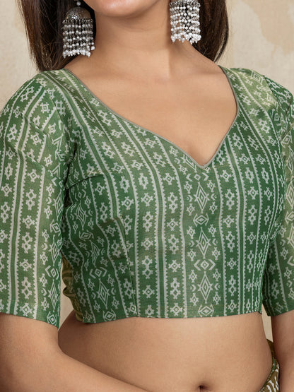 premium Design LInen Cotton Saree