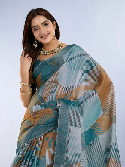 premium Design LInen Cotton Saree