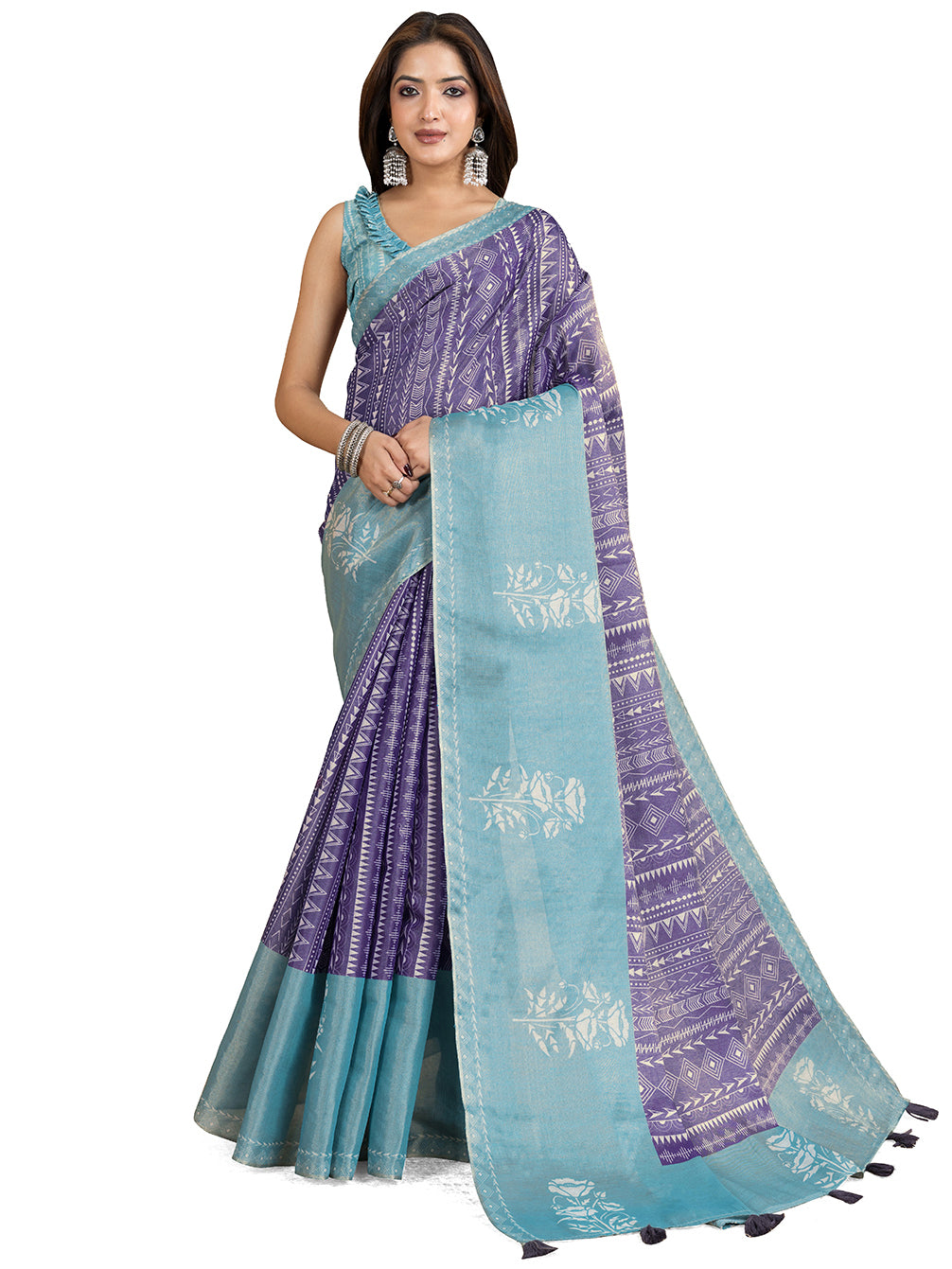 premium Design LInen Cotton Saree
