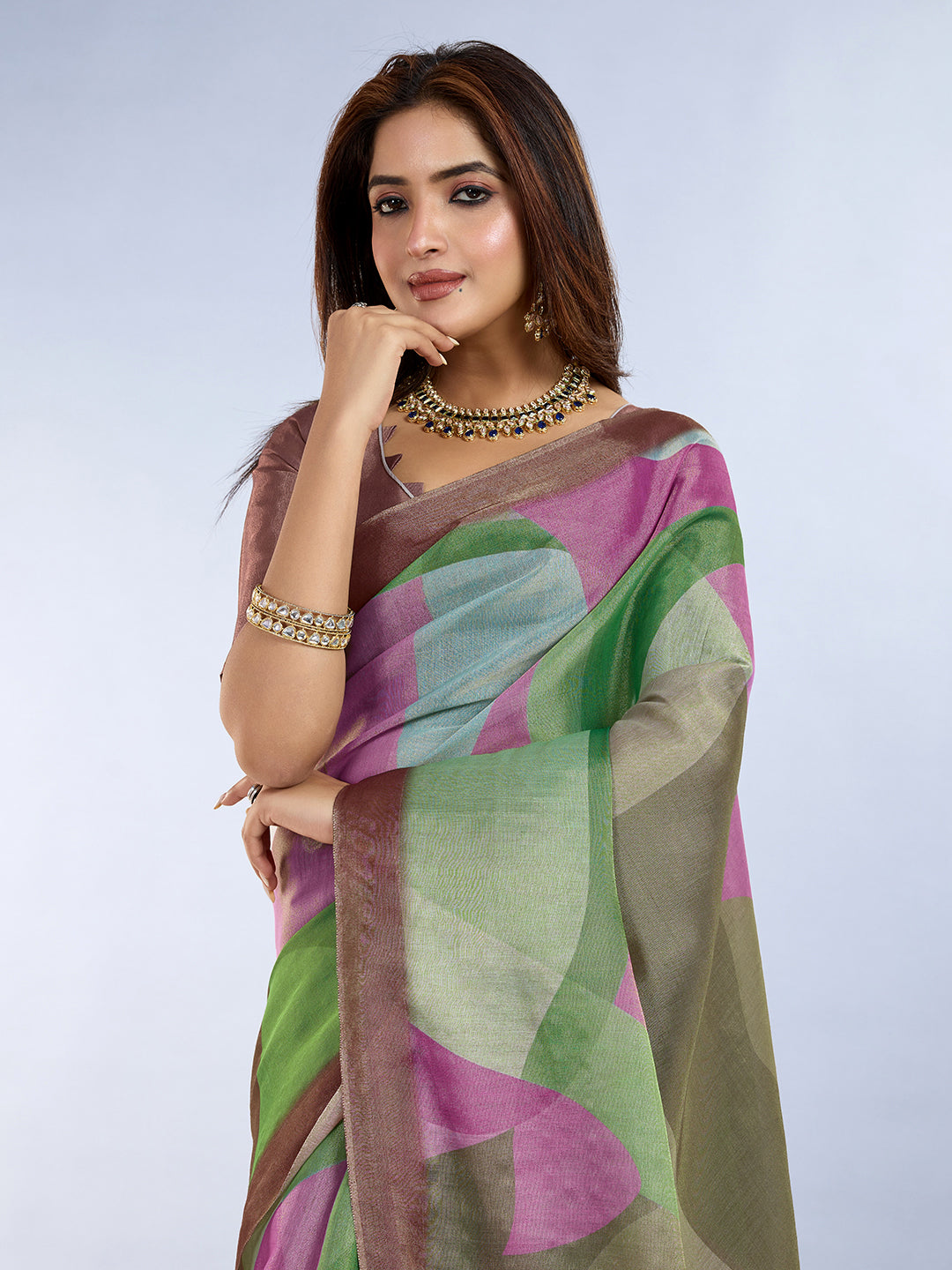 premium Design LInen Cotton Saree