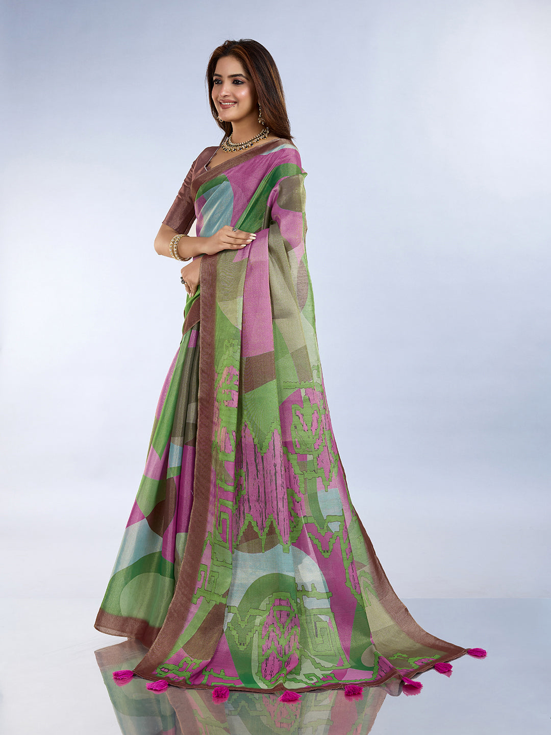premium Design LInen Cotton Saree