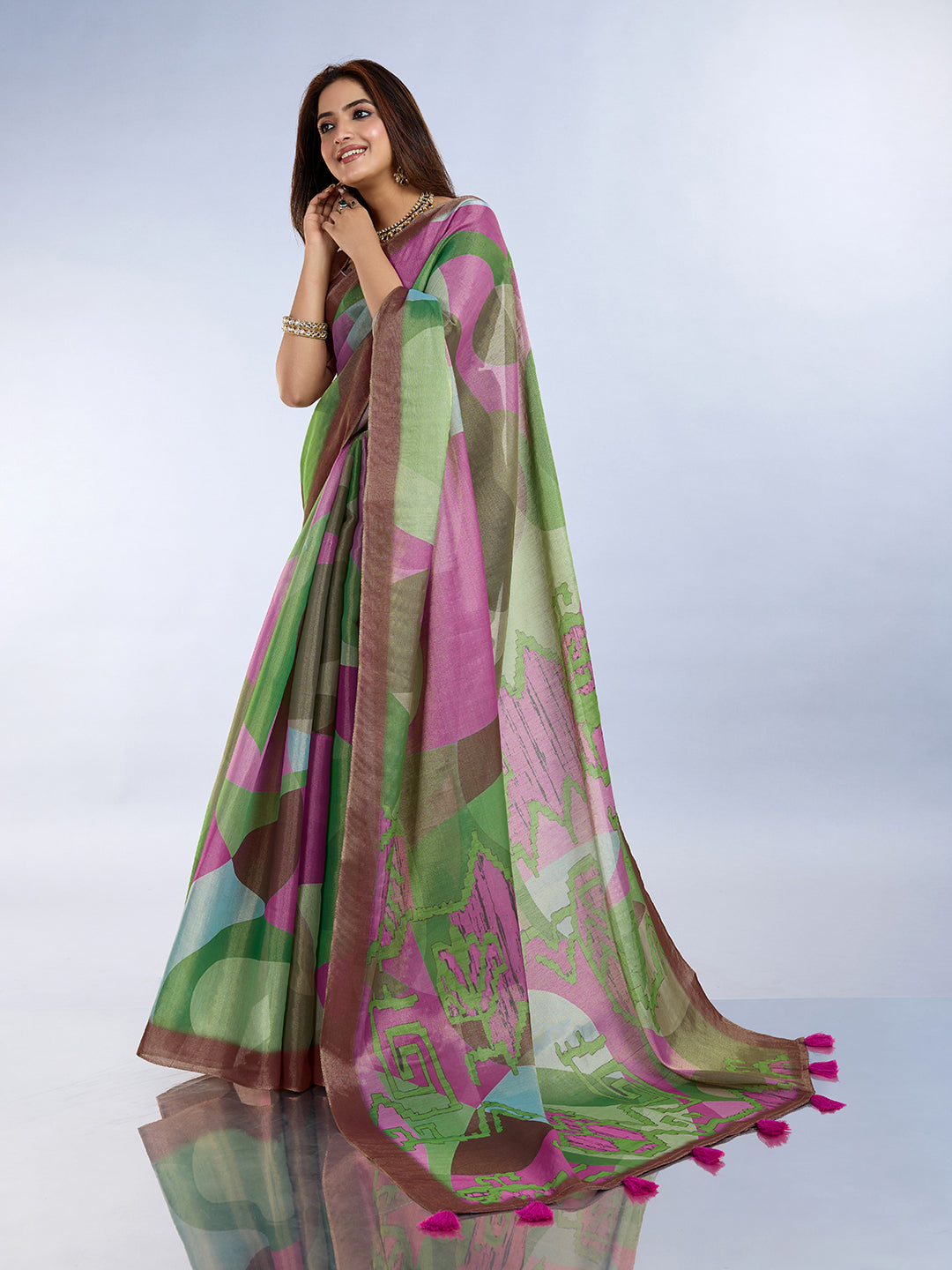 premium Design LInen Cotton Saree