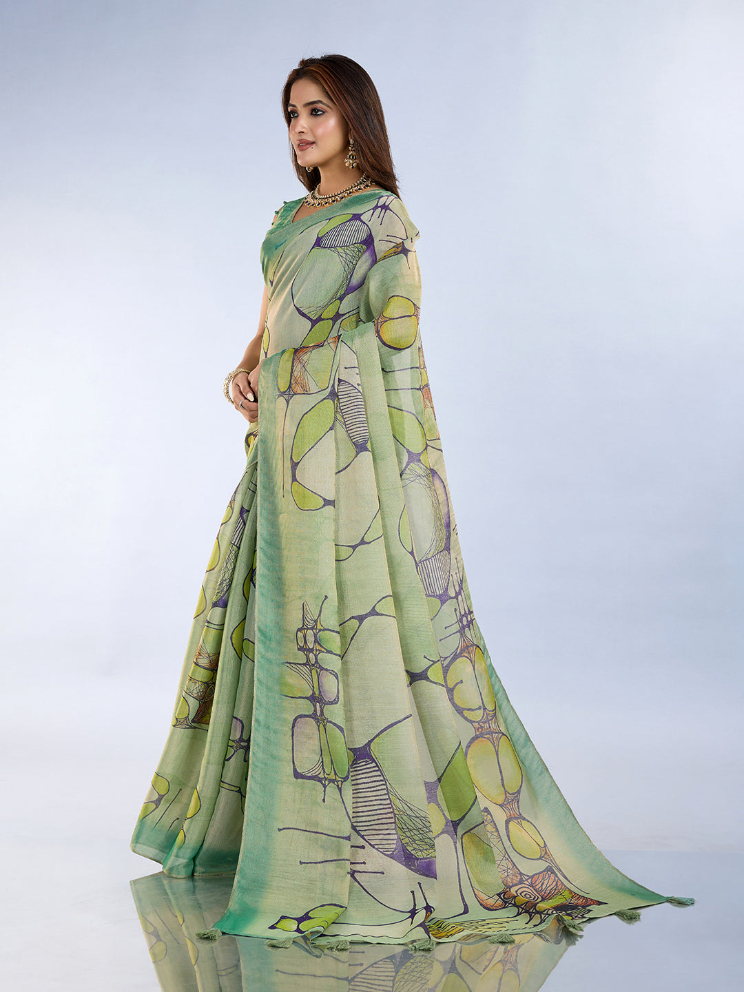 premium Design LInen Cotton Saree