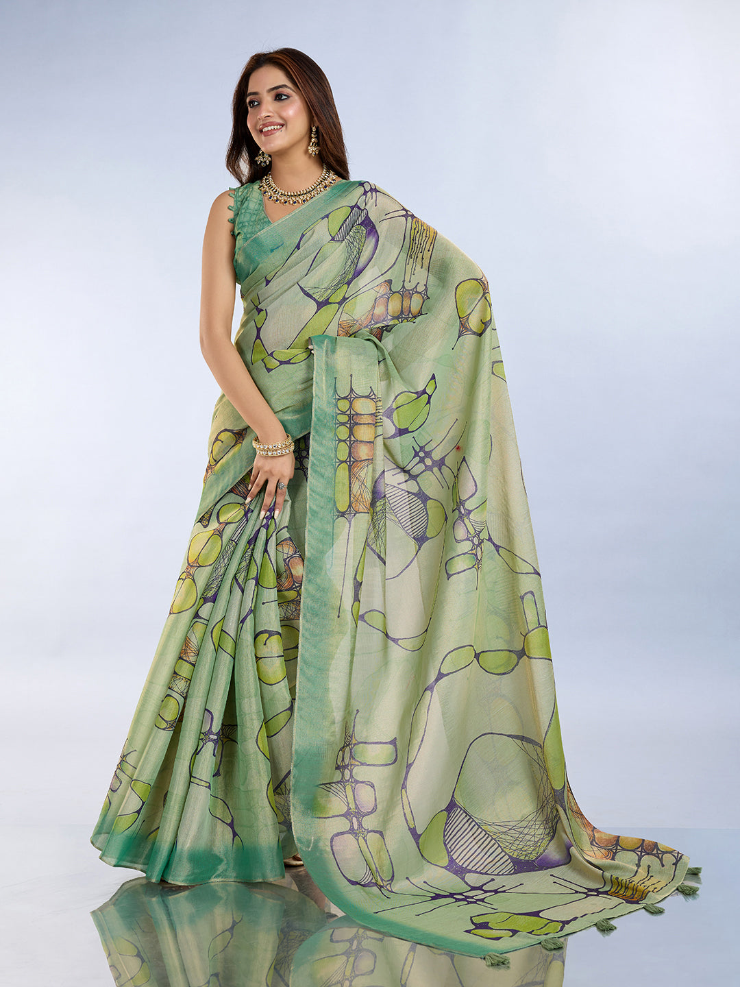 premium Design LInen Cotton Saree