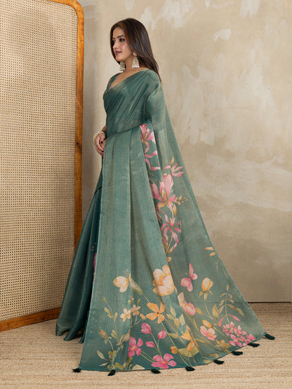 premium Design LInen Cotton Saree