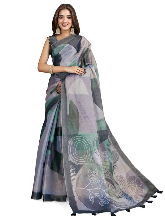 premium Design LInen Cotton Saree