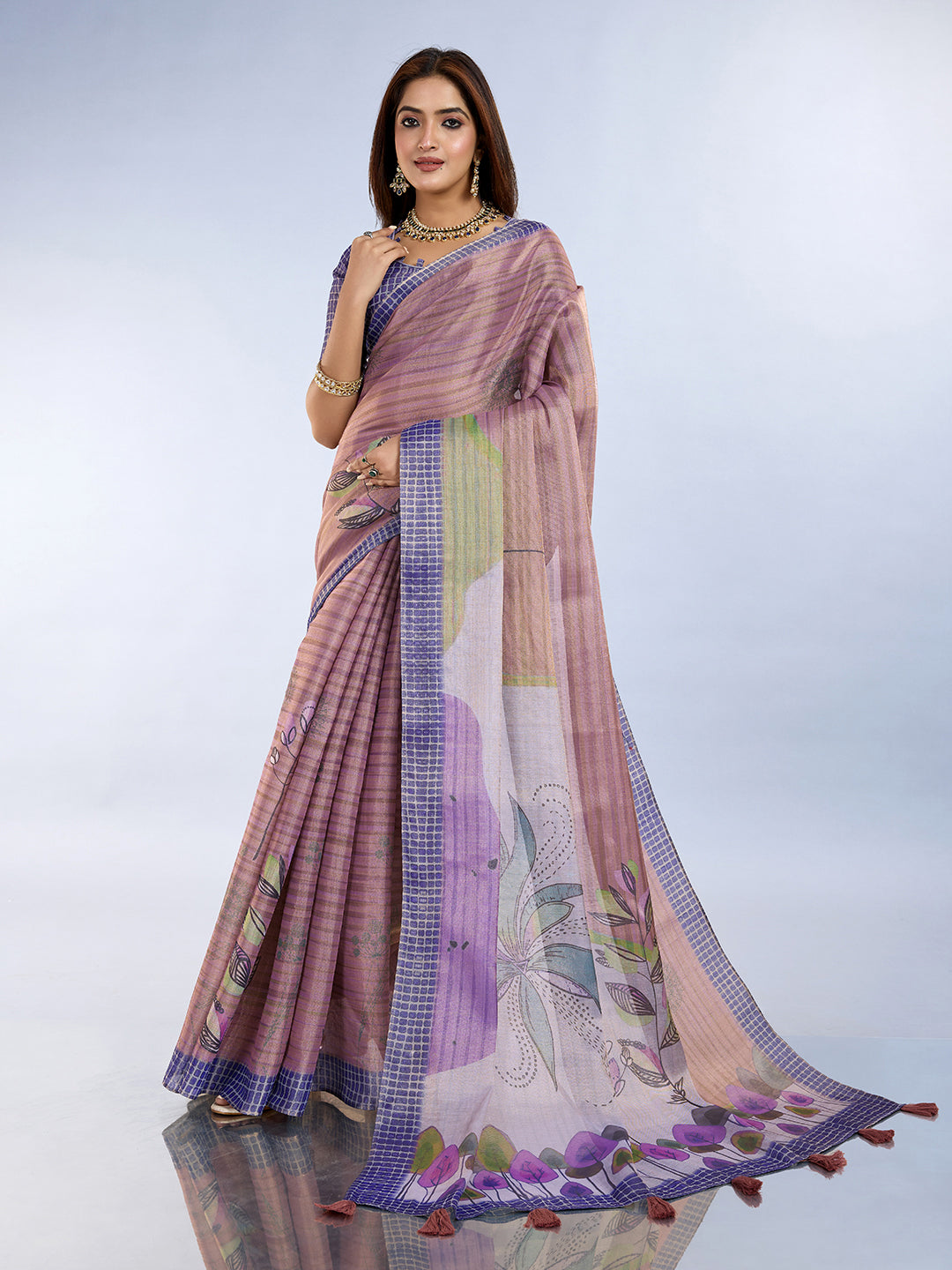 premium Design LInen Cotton Saree
