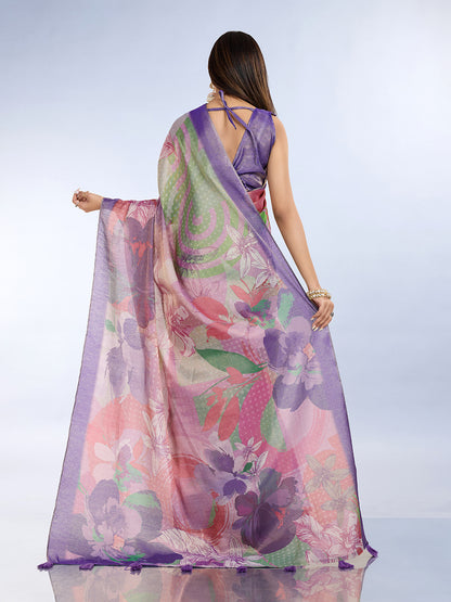 premium Design LInen Cotton Saree