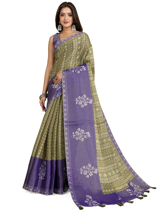 premium Design LInen Cotton Saree