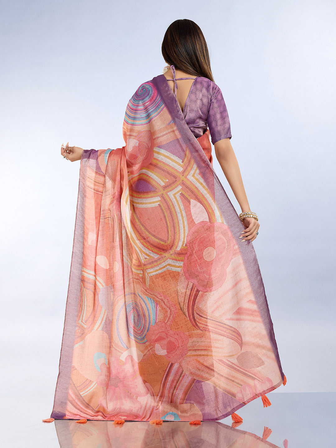 premium Design LInen Cotton Saree