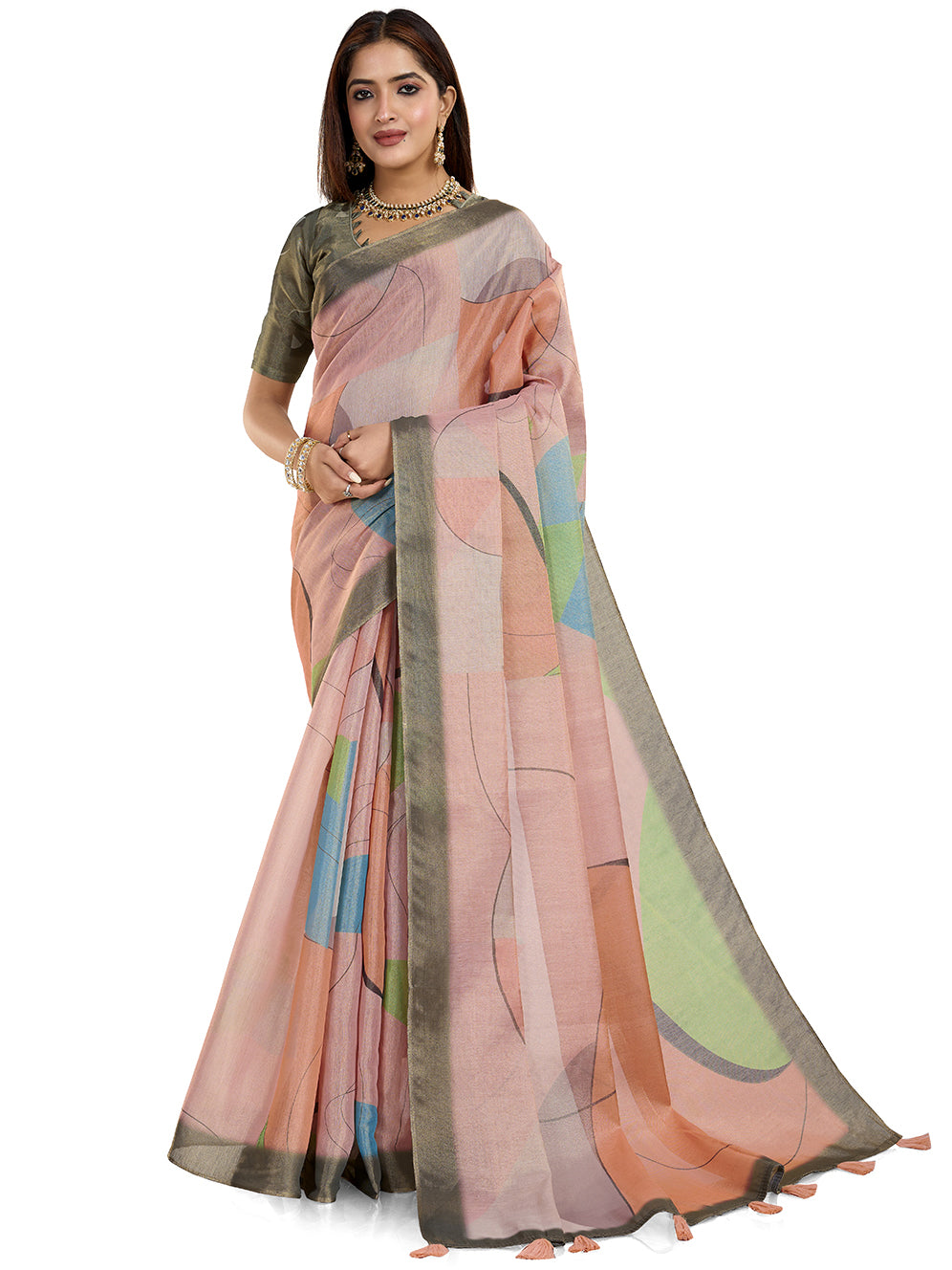 premium Design LInen Cotton Saree