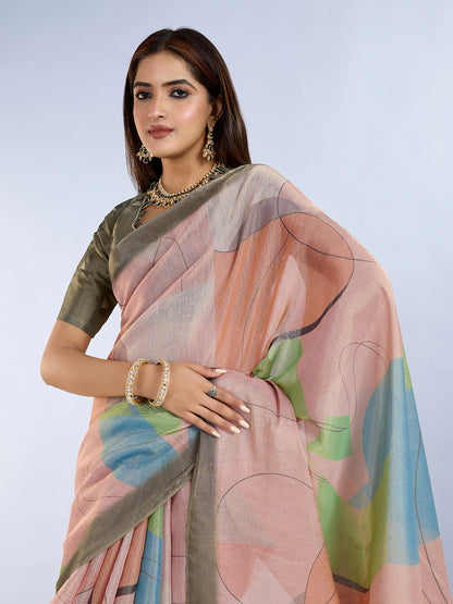 premium Design LInen Cotton Saree