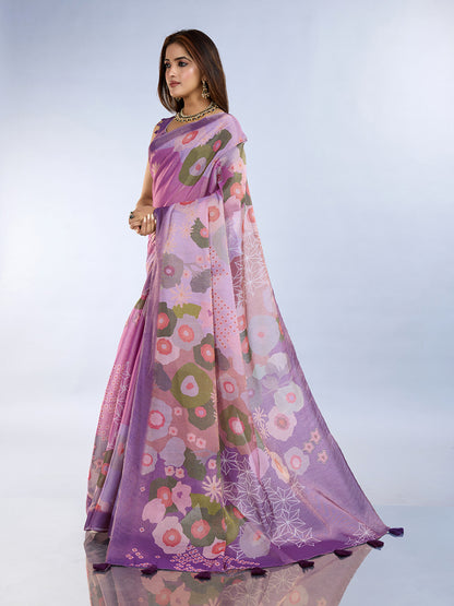 premium Design LInen Cotton Saree
