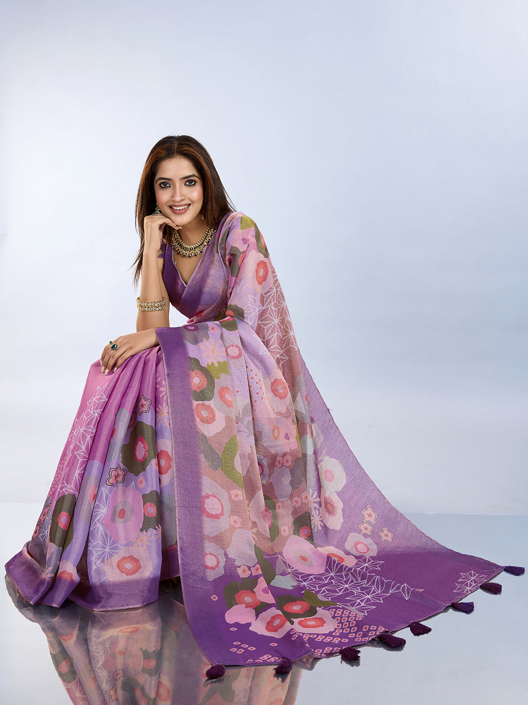 premium Design LInen Cotton Saree