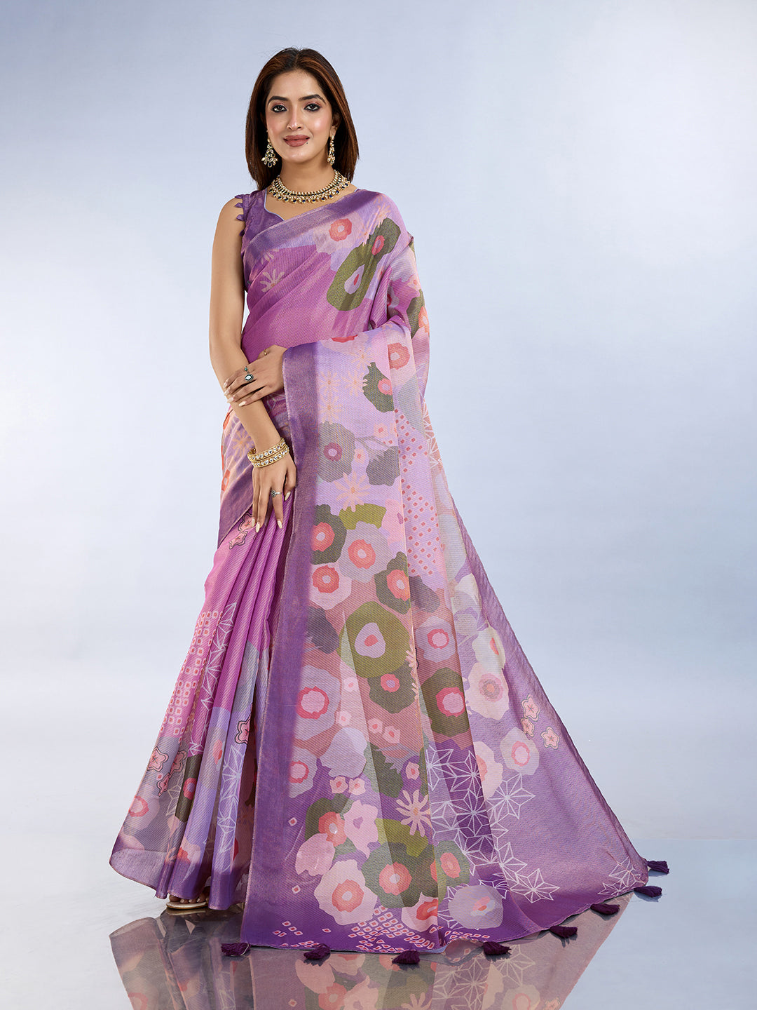 premium Design LInen Cotton Saree