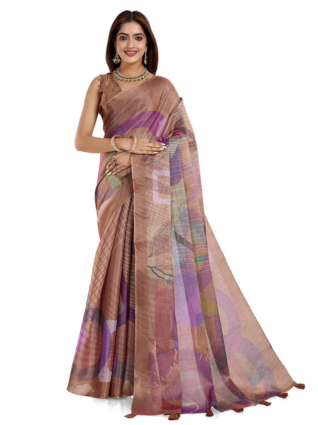 premium Design LInen Cotton Saree