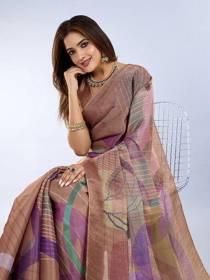 premium Design LInen Cotton Saree