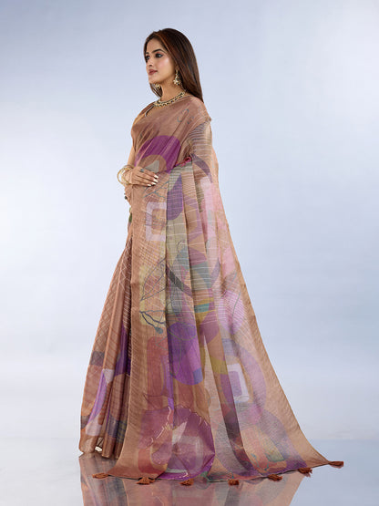 premium Design LInen Cotton Saree