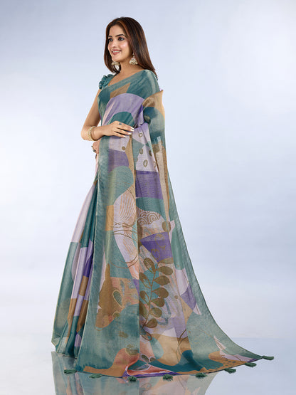 premium Design LInen Cotton Saree