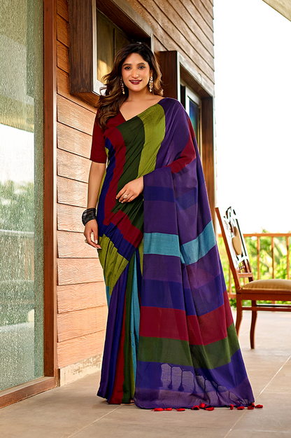 Nritya Rang Pure Handloom Cotton Saree