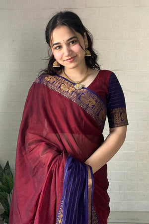 Zari Border Narayanpet Cotton Handloom Saree