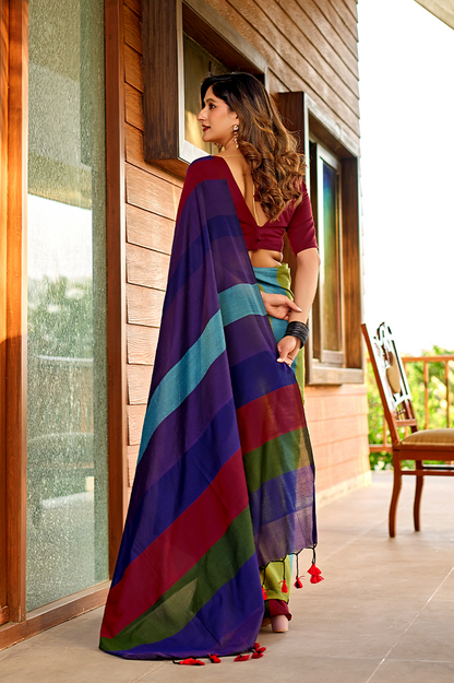 Nritya Rang Pure Handloom Cotton Saree