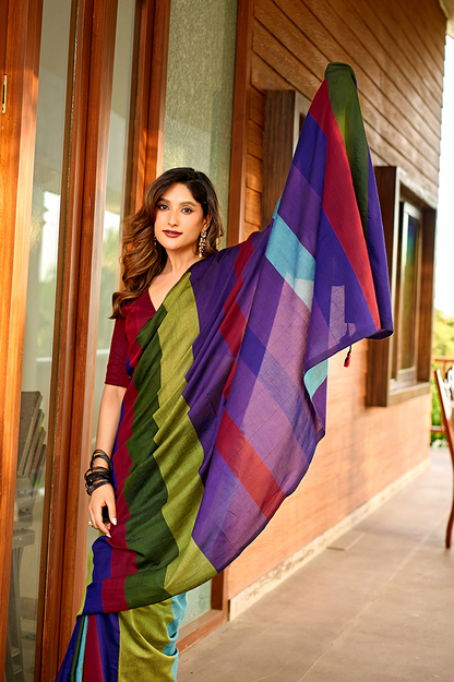 Nritya Rang Pure Handloom Cotton Saree