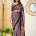 Lavender  Narayanpet Cotton Saree