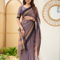 Lavender  Narayanpet Cotton Saree
