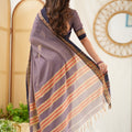 Lavender  Narayanpet Cotton Saree