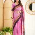 Pink Color  Narayanpet Cotton Saree