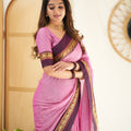 Pink Color  Narayanpet Cotton Saree